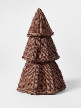 Large Scalloped Rattan Christmas Tree from Threshold™ designed with Studio McGee